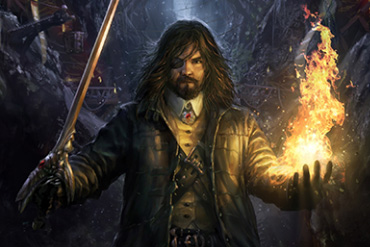 wizard on fire