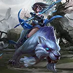 player riding a white tiger